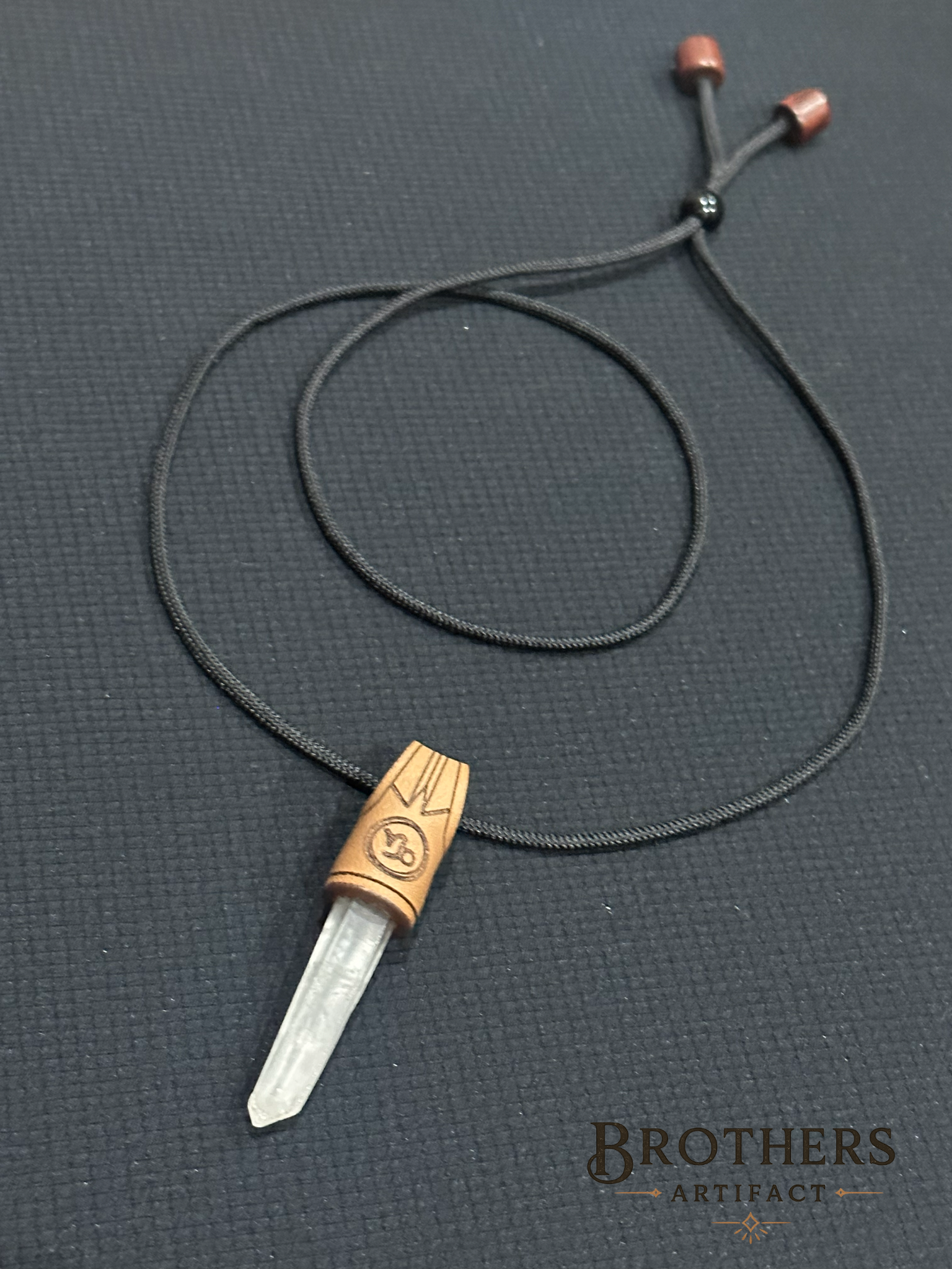 Handgefertigte Steinbock-Halskette, Klarquarz-Sternzeichen-Anhänger, Astrologie-Schmuck