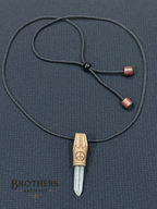 Peace Necklace, Clear Quartz Crystal Pendant, Healing Jewelry, Boho Leather Necklace