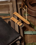 Vintage Brown Leather Watch Band