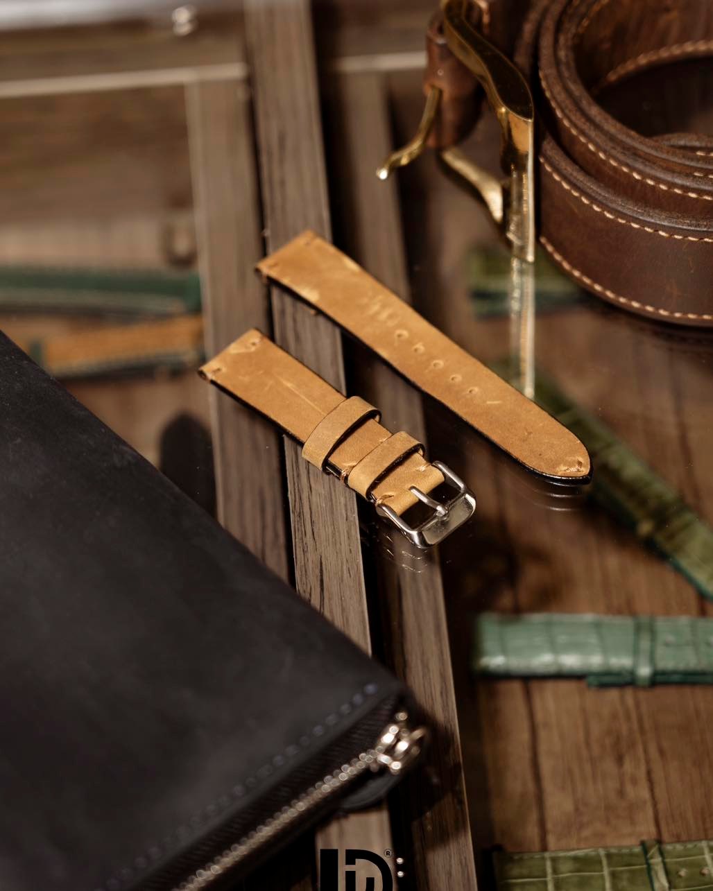 Vintage Brown Leather Watch Band