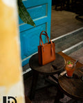 Minimalist Cowhide Leather Tote – Handmade Women’s Everyday Bag