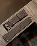 Classic Dark Brown Leather Watch Strap