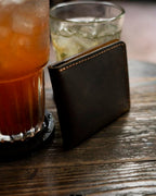 Handmade Mini Leather Wallet – Minimalist Cowhide Bifold Card Holder