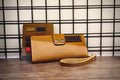 Custom Name Engraved Leather Men Wallet – Personalized Cowhide Clutch with Wrist Strap