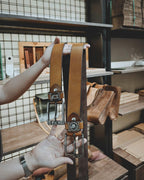 Vintage Cowhide Leather Belt – Handmade Full Grain Belt for Men