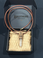 Lotus Rosenquarz Halskette – Handgemachter Leder-Heilkristall-Schmuck