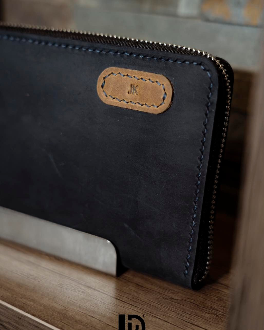 Handmade Men’s Long Leather Wallet with Free Name Engraving