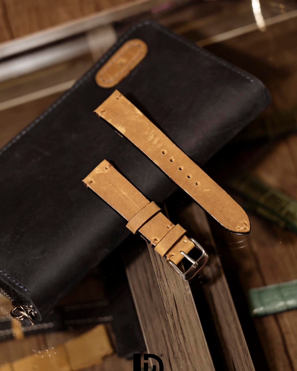 Vintage Brown Leather Watch Band