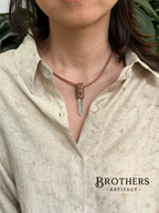 Ankh Halskette aus Bergkristall, Lederband-Anhänger, Ägyptischer Symbolschmuck, Spirituelle Kristallkette