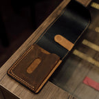 Two Tone Leather Wallet – Handmade Cowhide & Goatskin Wallet