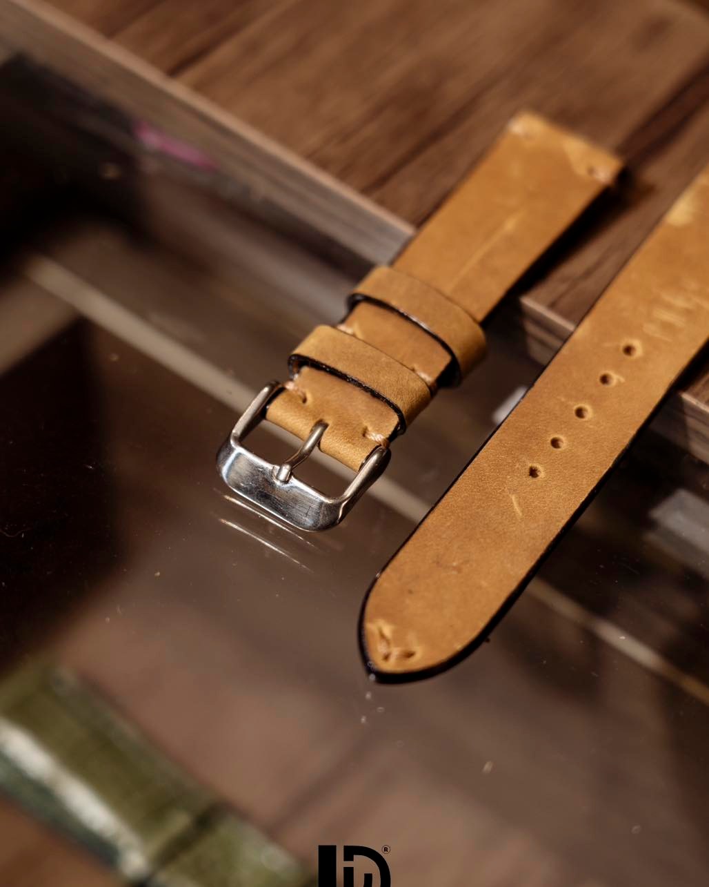 Vintage Brown Leather Watch Band