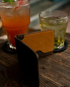 Handmade Mini Leather Wallet – Minimalist Cowhide Bifold Card Holder