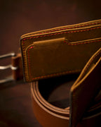 Minimalist Handmade Leather Wallet – Genuine Cowhide Bifold for Men