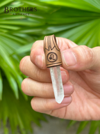 Löwe Sternzeichen Kristall Halskette, Handgemachter Klarquarz Anhänger, Astrologie Schmuck, Geburtstagsgeschenk, Horoskop Halskette