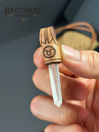 Stier-Sternzeichen-Halskette, Anhänger aus Bergkristall, Lederband, Boho-Minimalistischer Schmuck