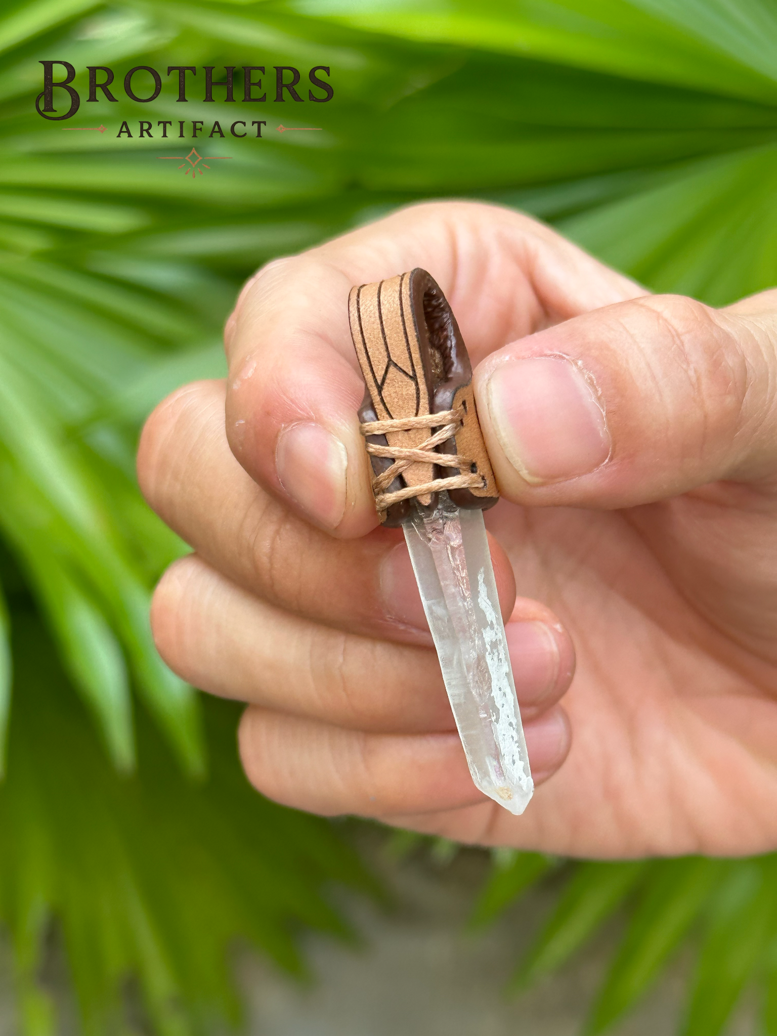 Handgefertigte Steinbock-Halskette, Klarquarz-Sternzeichen-Anhänger, Astrologie-Schmuck