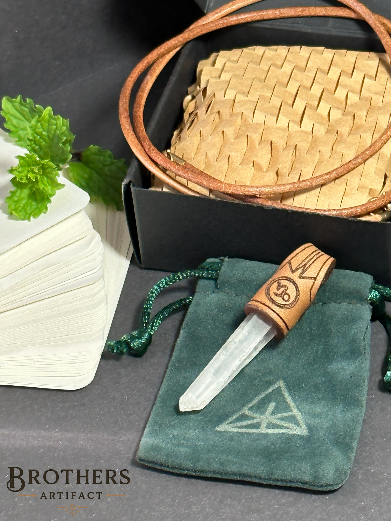 Handgefertigte Steinbock-Halskette, Klarquarz-Sternzeichen-Anhänger, Astrologie-Schmuck