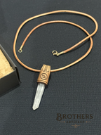 Handgefertigte Steinbock-Halskette, Klarquarz-Sternzeichen-Anhänger, Astrologie-Schmuck
