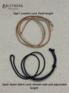 Lotus Rosenquarz Halskette – Handgemachter Leder-Heilkristall-Schmuck